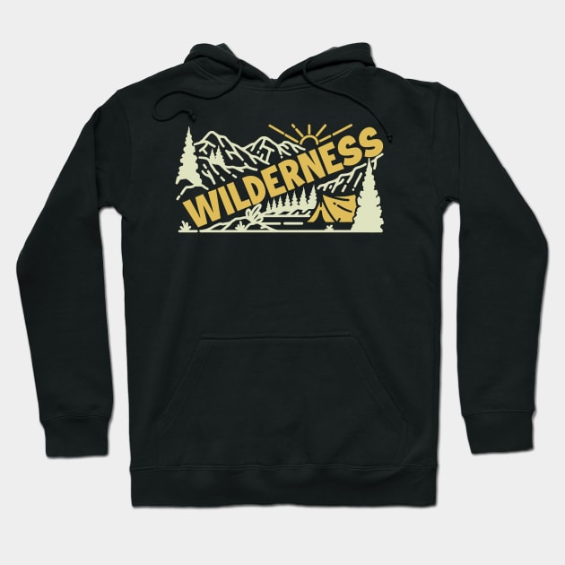 Wilderness Hoodie by Garis asli 